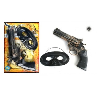 WESTERN GUN + MASK ON CARD (12st).