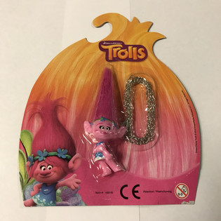 Trolls-Figur an Kette auf Karte (12er-Pack)