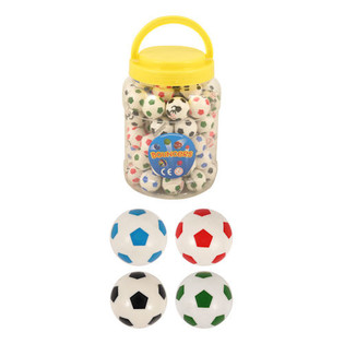 Fussball Flummis &Oslash;3,3 cm in Dose (72 Stk.)