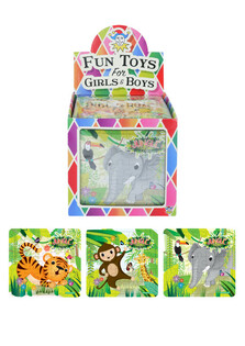 Dschungel-Puzzle, 13 x 12 cm, im Display (108 Stk.)