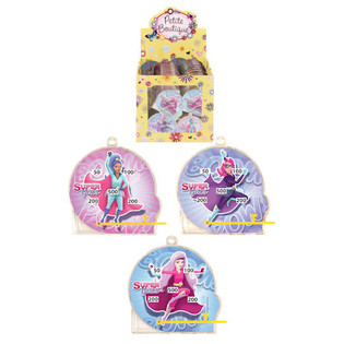 Mini-Flipper-Spiel Super Girls für Tombola im Display (108er-Pack)