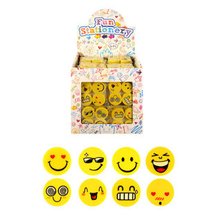 ERASE MODEL: 4-PIECE SET DISPLAY IN SMILEY ERASE (120st).