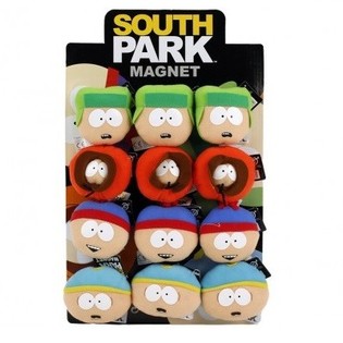 PL&Uuml;SCH BIG SOUTH PARK MAGNET, 7cm. Am Display (12st).