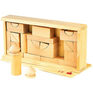 ** ** WOOD sehr billig Bausteine, 27 PIECE (24st).