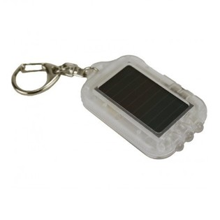 SOLAR-SCHLÜSSELANHÄNGER MIT LED-LICHT - TRANSPARENT (20 Stück)