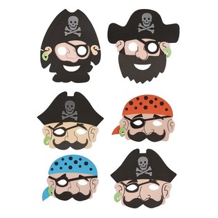 PIRATEN MASKEN VON SCHAUM - JUNGEN (24st.)