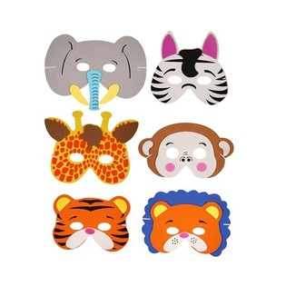 Mischtiere Masken aus Schaum (24st.)