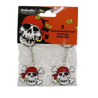 2-PIECE PIRATES SCHLÜSSELRING SETS (10 SETS)
