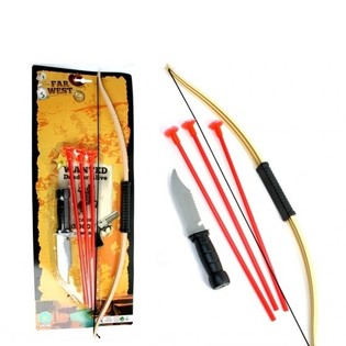 PFEIL UND BOGEN SET AUF KARTE (12pcs)