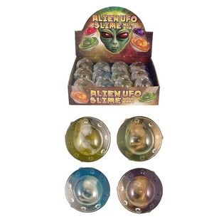 Alien-Schleim in UFO-Dose im Display (12er Pack)