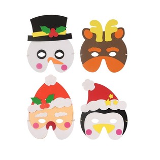 MIX WEIHNACHTSMASKEN MIT SCHAUM (24st.)