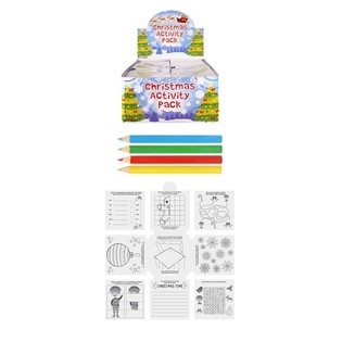 WEIHNACHTSKIND ACTIVITY PACK - FARBE PLATTE, PUZZLES, BLEISTIFT ETC. (36st.)
