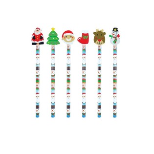 WEIHNACHTSBLEISTIFT MIT WEIHNACHTS FIGUREN GUM (24pcs)