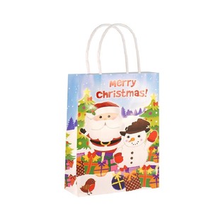Frohe Weihnachten - Geschenk / Geschenk-Tasche 14x21x7 cm. (24st.)