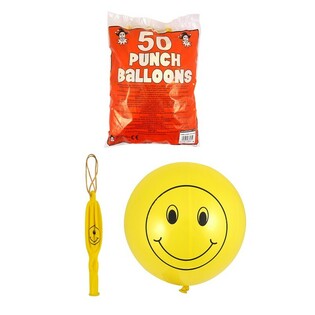 SMILEY BOUNCE BALLOONS (50 St&uuml;ck)