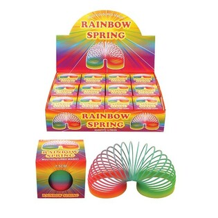 Regenbogenspirale im Karton &Oslash; 7,5 cm (12er-Pack)
