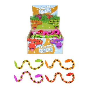 Flexible Spielzeug-Schlangen, 35 cm im Display (48er-Set)