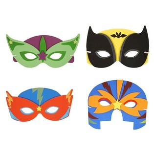 Mix Schaumstoff-Superheldenmasken (24 Stk.)