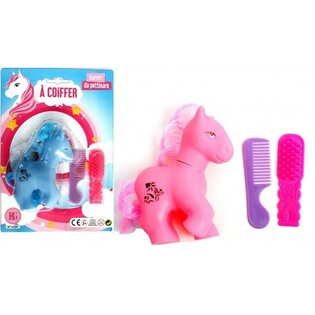 PONY MIT 2 BÜRSTEN AUF KARTE (24 Stück)