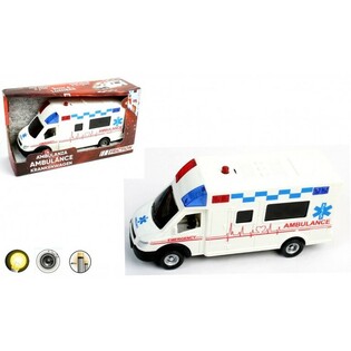 GROßE REIBUNGS-AMBULANZ MIT LICHT & SOUND (6 Stk.)