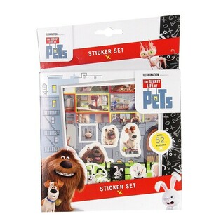 52-teiliges SECRET LIFE OR PETS-AUFKLEBER-SET (12 Teile)