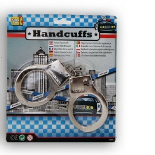 POLIZEI-HANDSCHELLEN AUS METALL (12 Stk.)
