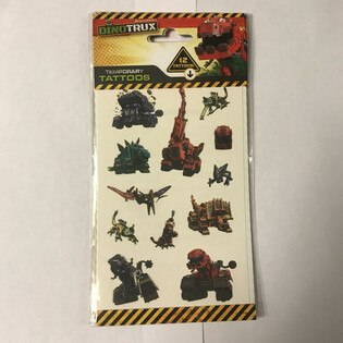 Aufkleber: DINOTRUX, Dim. 20 x 10 cm. (10 st&uuml;cke)