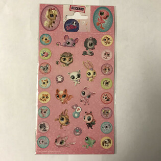 AUFKLEBER: LITTLE PETSHOP, Dim. 20 x 10 cm. (10 st&uuml;cke)