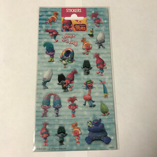 STICKERVEL: TROLLS, Dim. 20 x 10 cm. (10 st&uuml;cke)