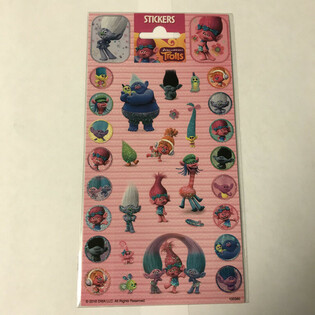 STICKERVEL: TROLLS, Dim. 20 x 10 cm. (10 st&uuml;cke)