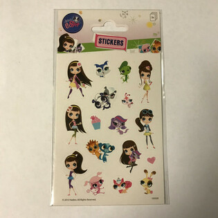 STICKERBOGEN: LITTLE PETSHOP, Ma&szlig;e 16 x 9 cm (10 Stk.)