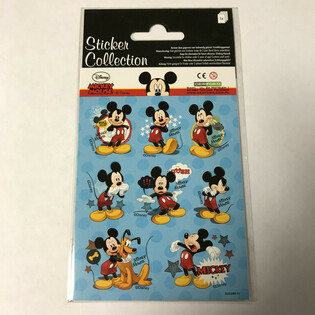 STICKERVEL: DISNEY-MICKEY-MAUS, Abm. 16 x 9 cm. (10 st&uuml;cke)