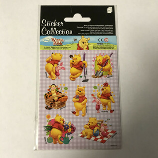 STICKERVEL: DISNEY WINNIE THE POOH, Dim. 16 x 9 cm. (10 st&uuml;cke)