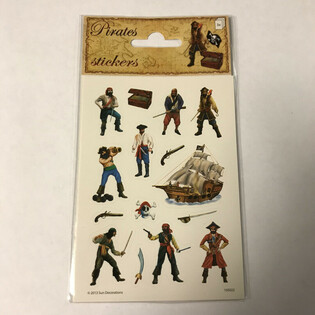 STICKERVEL: PIRATES, Dim. 16 x 9 cm. (10 st&uuml;cke)