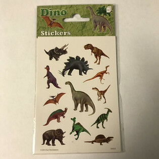 STICKERVEL: DINOSAUR, Dim. 16 x 9 cm. (10 st&uuml;cke)