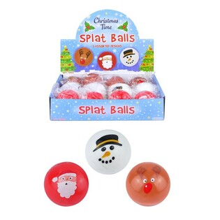 CHRISTMAS SPLAT / SPLASH BALLS IN DISPLAY (12ST)