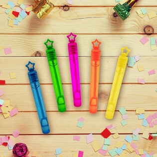 BUNTE MINI-SEIFENBLASEN-ST&Auml;BE (1 Packung mit 12 Stk.)