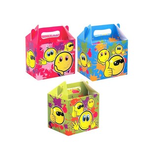 Menübox SMILEY für Kindermenüs – 14 x 9,5 x 18 cm (12er-Pack)