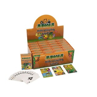 MINISPIELKARTEN - MODELL: JUNGLE IN DISPLAY (24 Stk.)