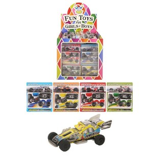 BAUEN SIE IHR EIGENES 3D-RENNWAGEN MIT REIBUNGSMOTOR IM DISPLAY (60 Stk.)
