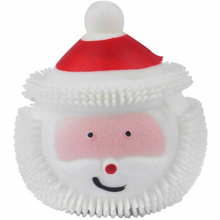 LUMINOUS SANTA PUFFER BALLS IN DISPLAY (12ST)