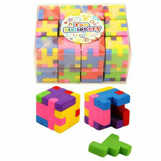 Puzzle-W&uuml;rfel-Radiergummis (24 Stk.)
