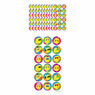LUSTIGE STICKER &ndash; SMILEY 18 STICKER PRO BOGEN (10 Stk.)