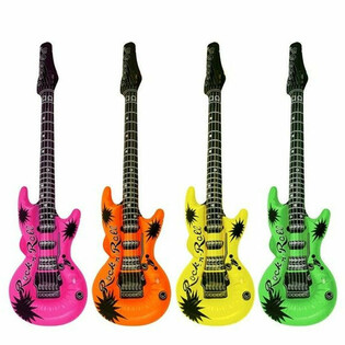 AUFBLASBARE GITARRE - MISCHFARBEN (12 St&uuml;ck)