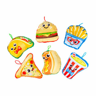 Plüsch Fast Food Snacks Mix - 14 cm (24 Stück)