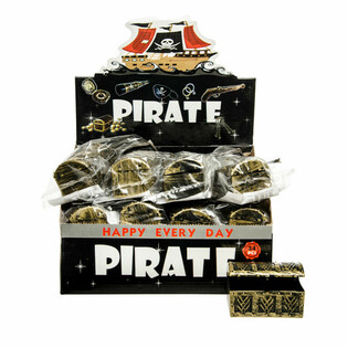 MINI PIRATE TREASURE CHEST IN DISPLAY (24 Stück)