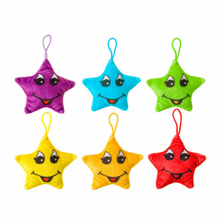 CHEERFUL PLUSH STARS - 12 cm. (24 Stück)