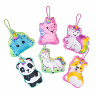 MIX PLUSH EINHORN TIERE - 13,5 cm. (24 St&uuml;ck)