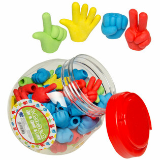 Radiergummi Hand in Dose (100 Stk.)