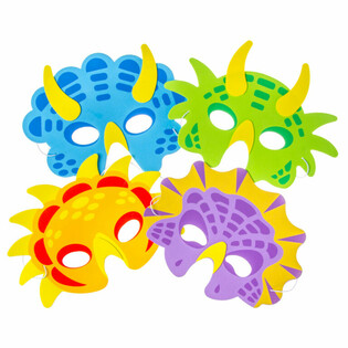 FOAM MASK MIX DINOSAURS (60 St&uuml;ck)
